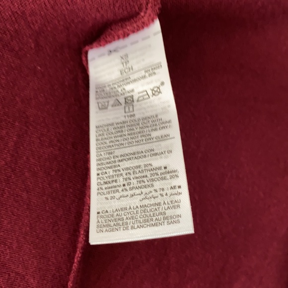 NWT Old Navy XS long-Sleeve Sweater Dress, Fit ‘n Flare, Burgundy SUPER SOFT!! - Picture 9 of 14
